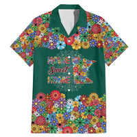 Home Sweet Home Minnesota Flower Xmas Christmas Family Matching Mermaid Dress and Hawaiian Shirt Xmas Holiday Patterns - Wonder Print Shop