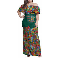 Home Sweet Home Minnesota Flower Xmas Christmas Family Matching Off Shoulder Maxi Dress and Hawaiian Shirt Xmas Holiday Patterns - Wonder Print Shop