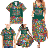 Home Sweet Home Minnesota Flower Xmas Christmas Family Matching Summer Maxi Dress and Hawaiian Shirt Xmas Holiday Patterns - Wonder Print Shop