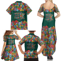 Home Sweet Home Minnesota Flower Xmas Christmas Family Matching Summer Maxi Dress and Hawaiian Shirt Xmas Holiday Patterns - Wonder Print Shop
