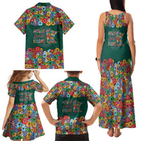 Home Sweet Home Minnesota Flower Xmas Christmas Family Matching Tank Maxi Dress and Hawaiian Shirt Xmas Holiday Patterns - Wonder Print Shop