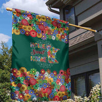 Home Sweet Home Minnesota Flower Xmas Christmas Garden Flag Xmas Holiday Patterns - Wonder Print Shop