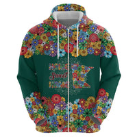 Home Sweet Home Minnesota Flower Xmas Christmas Hoodie Xmas Holiday Patterns - Wonder Print Shop