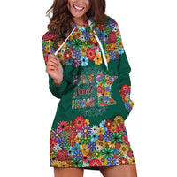 Home Sweet Home Minnesota Flower Xmas Christmas Hoodie Dress Xmas Holiday Patterns - Wonder Print Shop
