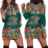 Home Sweet Home Minnesota Flower Xmas Christmas Hoodie Dress Xmas Holiday Patterns - Wonder Print Shop