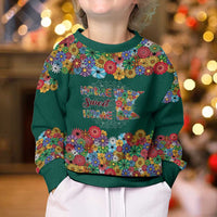 Home Sweet Home Minnesota Flower Xmas Christmas Kid Ugly Christmas Sweater Xmas Holiday Patterns - Wonder Print Shop