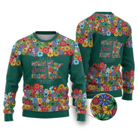 Home Sweet Home Minnesota Flower Xmas Christmas Ugly Christmas Sweater Xmas Holiday Patterns - Wonder Print Shop