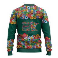 Home Sweet Home Minnesota Flower Xmas Christmas Ugly Christmas Sweater Xmas Holiday Patterns - Wonder Print Shop