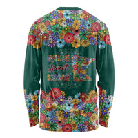 Home Sweet Home Minnesota Flower Xmas Christmas Long Sleeve Shirt Xmas Holiday Patterns - Wonder Print Shop