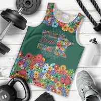 Home Sweet Home Minnesota Flower Xmas Christmas Men Tank Top Xmas Holiday Patterns - Wonder Print Shop