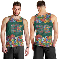 Home Sweet Home Minnesota Flower Xmas Christmas Men Tank Top Xmas Holiday Patterns - Wonder Print Shop