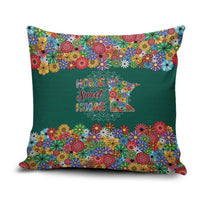 Home Sweet Home Minnesota Flower Xmas Christmas Pillow Cover Xmas Holiday Patterns - Wonder Print Shop