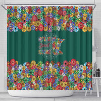 Home Sweet Home Minnesota Flower Xmas Christmas Shower Curtain Xmas Holiday Patterns - Wonder Print Shop