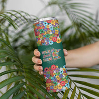 Home Sweet Home Minnesota Flower Xmas Christmas Skinny Tumbler Xmas Holiday Patterns - Wonder Print Shop