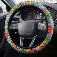 Home Sweet Home Minnesota Flower Xmas Christmas Steering Wheel Cover Xmas Holiday Patterns - Wonder Print Shop