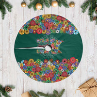 Home Sweet Home Minnesota Flower Xmas Christmas Tree Skirt Xmas Holiday Patterns - Wonder Print Shop