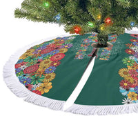 Home Sweet Home Minnesota Flower Xmas Christmas Tree Skirt Xmas Holiday Patterns - Wonder Print Shop