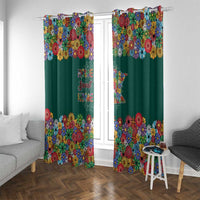 Home Sweet Home Minnesota Flower Xmas Christmas Window Curtain Xmas Holiday Patterns - Wonder Print Shop