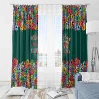 Home Sweet Home Minnesota Flower Xmas Christmas Window Curtain Xmas Holiday Patterns - Wonder Print Shop