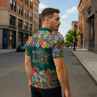 Home Sweet Home Minnesota Flower Xmas Christmas Zipper Polo Shirt Xmas Holiday Patterns - Wonder Print Shop