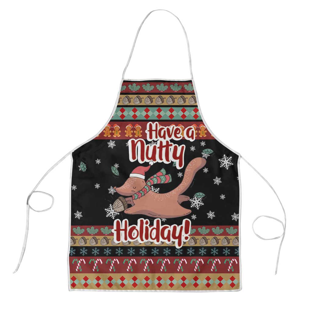 Have A Nutty Holiday Christmas Apron Xmas Holiday Patterns - Wonder Print Shop