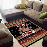 Have A Nutty Holiday Christmas Area Rug Xmas Holiday Patterns - Wonder Print Shop