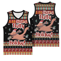 Have A Nutty Holiday Christmas Basketball Jersey Xmas Holiday Patterns - Wonder Print Shop