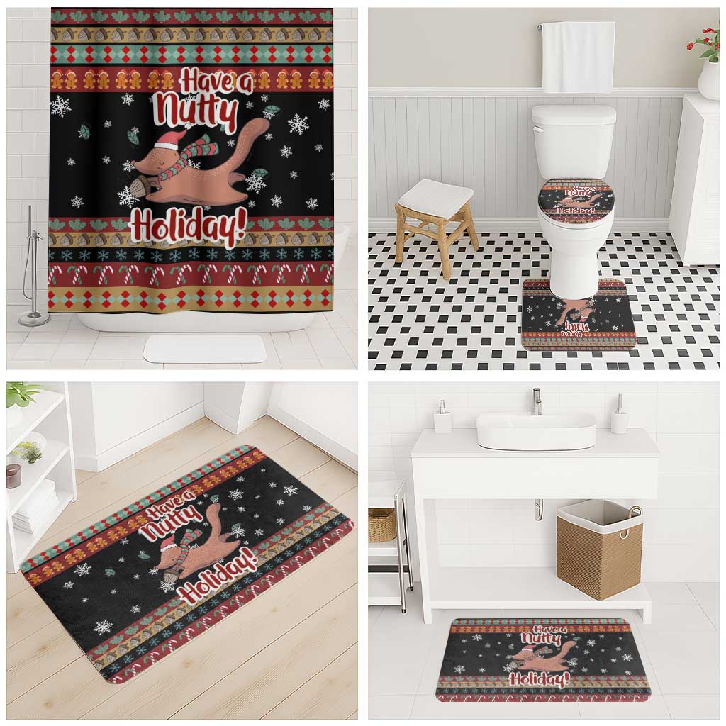 Have A Nutty Holiday Christmas Bathroom Set Xmas Holiday Patterns - Wonder Print Shop