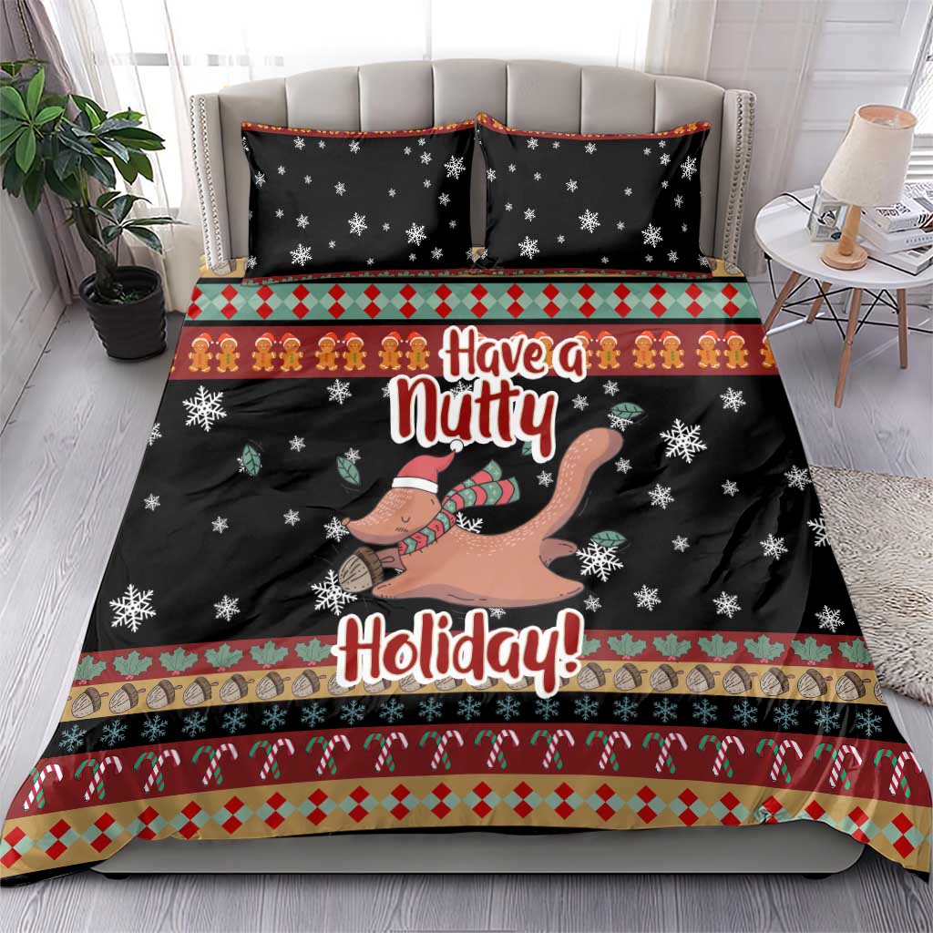 Have A Nutty Holiday Christmas Bedding Set Xmas Holiday Patterns - Wonder Print Shop