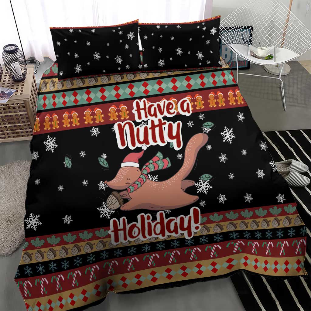 Have A Nutty Holiday Christmas Bedding Set Xmas Holiday Patterns - Wonder Print Shop
