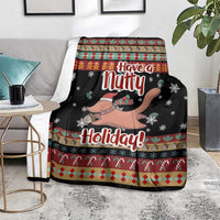 Have A Nutty Holiday Christmas Blanket Xmas Holiday Patterns - Wonder Print Shop