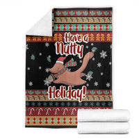 Have A Nutty Holiday Christmas Blanket Xmas Holiday Patterns - Wonder Print Shop