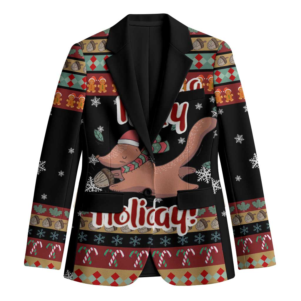 Have A Nutty Holiday Christmas Blazer Xmas Holiday Patterns - Wonder Print Shop