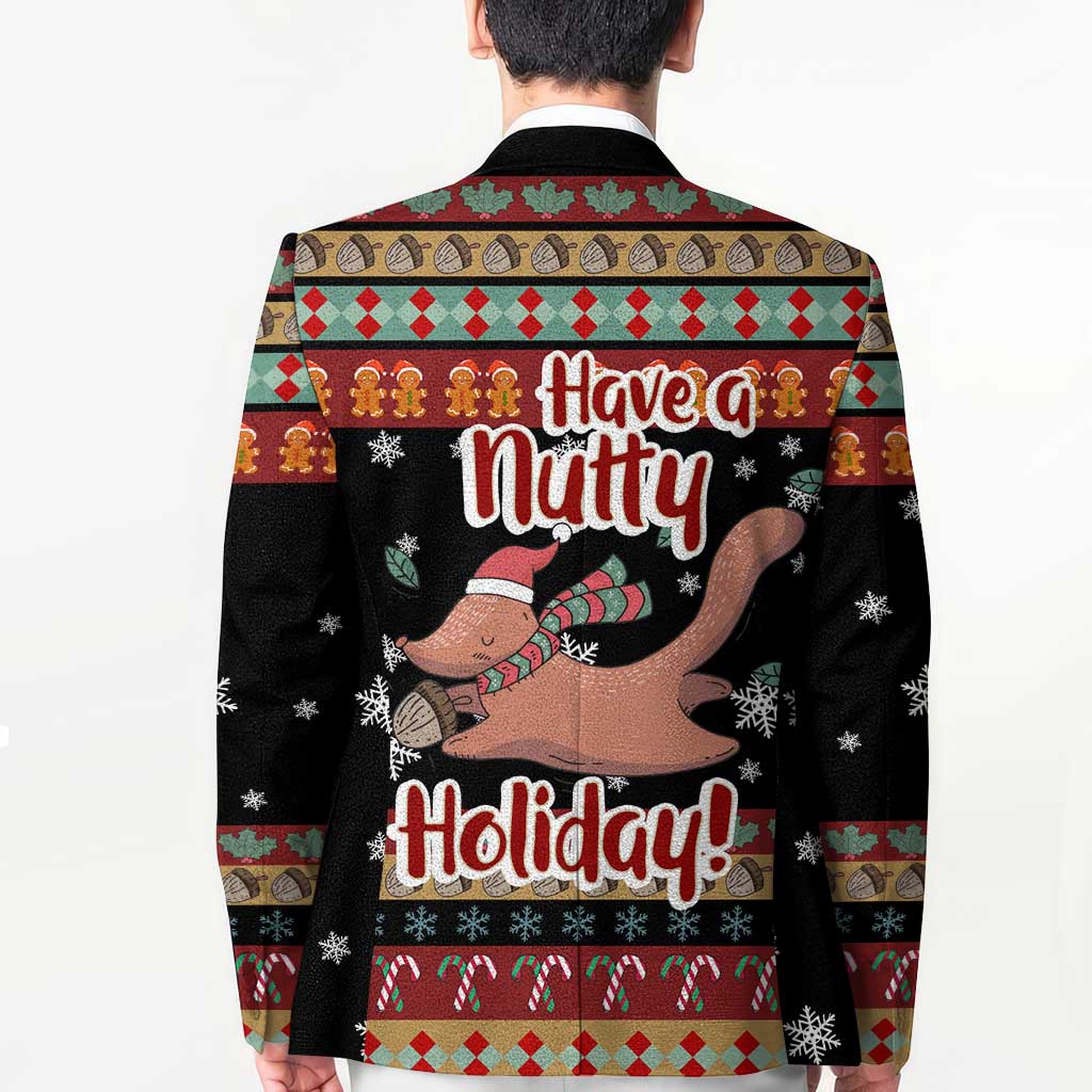 Have A Nutty Holiday Christmas Blazer Xmas Holiday Patterns - Wonder Print Shop