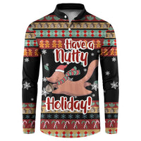 Have A Nutty Holiday Christmas Button Sweatshirt Xmas Holiday Patterns - Wonder Print Shop