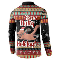 Have A Nutty Holiday Christmas Button Sweatshirt Xmas Holiday Patterns - Wonder Print Shop