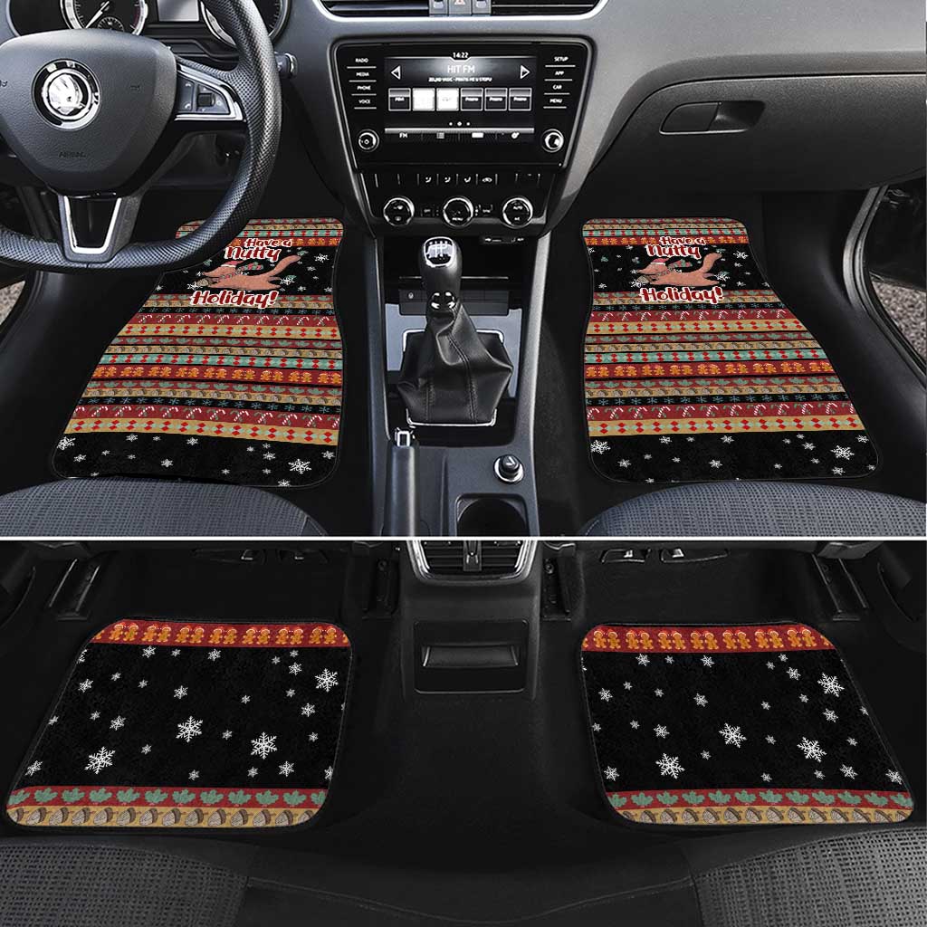 Have A Nutty Holiday Christmas Car Mats Xmas Holiday Patterns - Wonder Print Shop