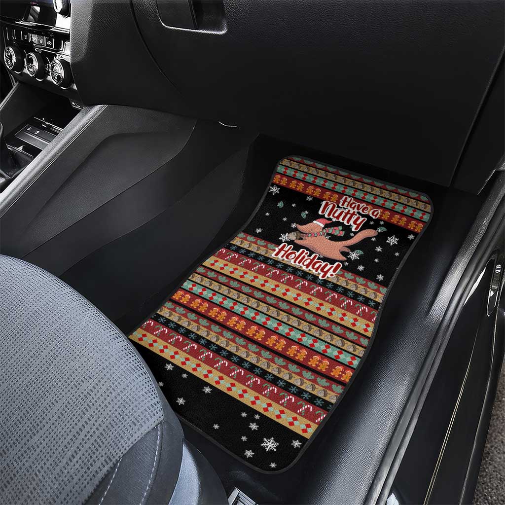 Have A Nutty Holiday Christmas Car Mats Xmas Holiday Patterns - Wonder Print Shop