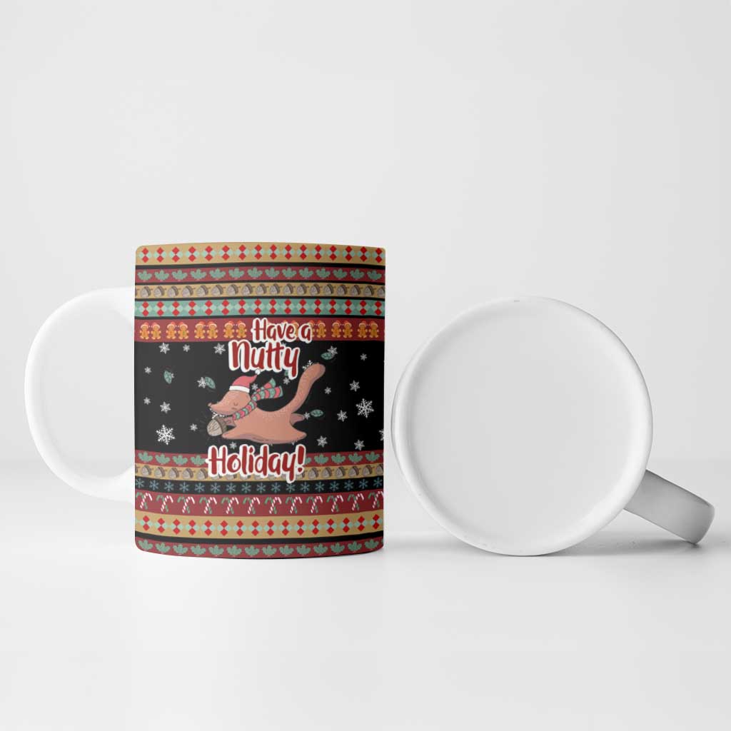 Have A Nutty Holiday Christmas Ceramic Mug Xmas Holiday Patterns - Wonder Print Shop