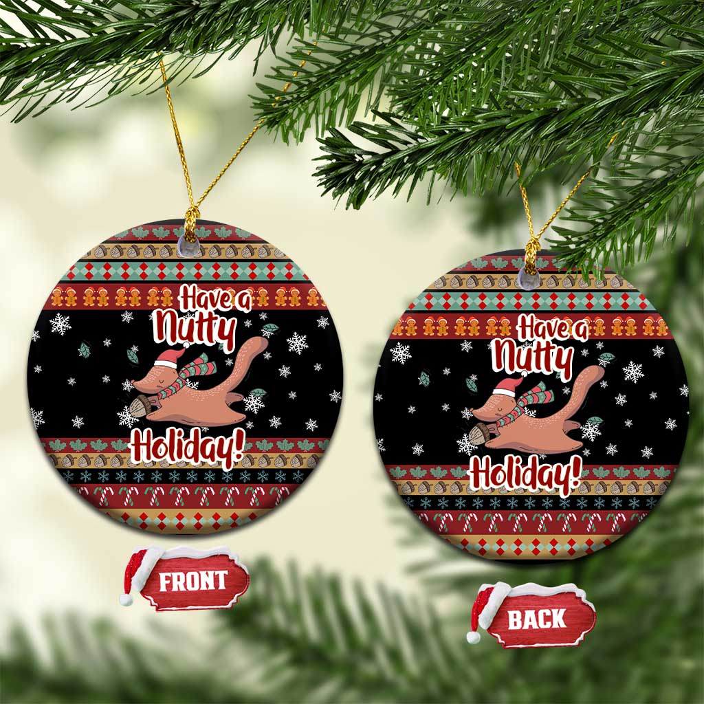 Have A Nutty Holiday Christmas Ceramic Ornament Xmas Holiday Patterns - Wonder Print Shop