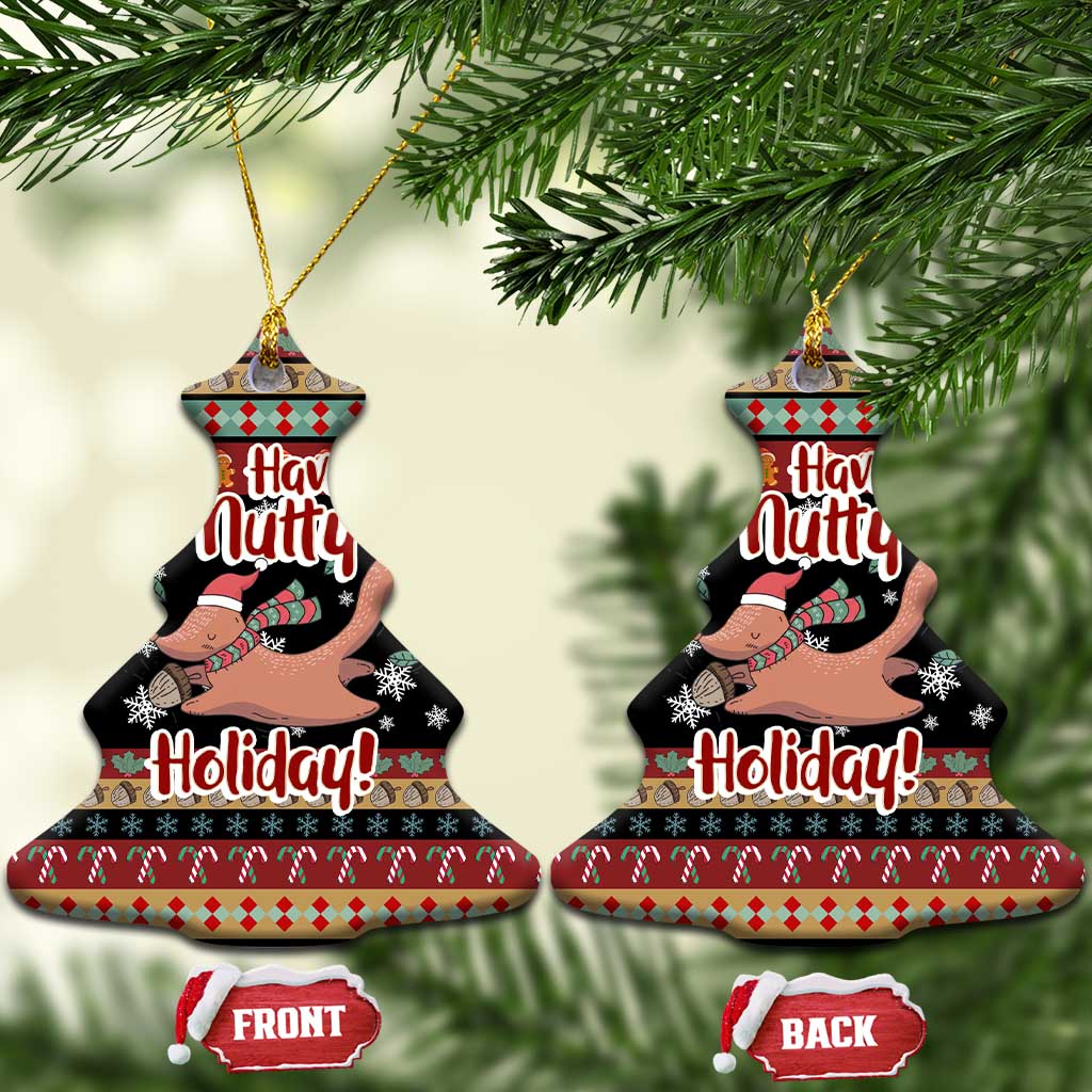 Have A Nutty Holiday Christmas Ceramic Ornament Xmas Holiday Patterns - Wonder Print Shop