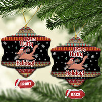 Have A Nutty Holiday Christmas Ceramic Ornament Xmas Holiday Patterns - Wonder Print Shop