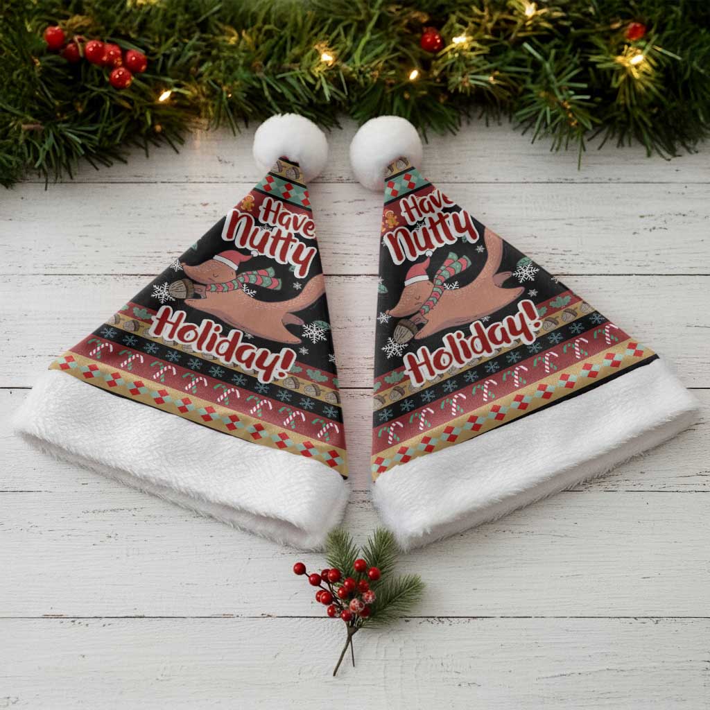 Have A Nutty Holiday Christmas Santa Hat Xmas Holiday Patterns - Wonder Print Shop