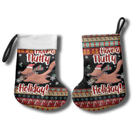Have A Nutty Holiday Christmas Stocking Xmas Holiday Patterns - Wonder Print Shop