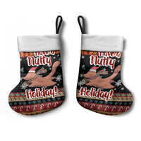Have A Nutty Holiday Christmas Stocking Xmas Holiday Patterns - Wonder Print Shop