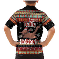 Have A Nutty Holiday Christmas Family Matching Mermaid Dress and Hawaiian Shirt Xmas Holiday Patterns - Wonder Print Shop
