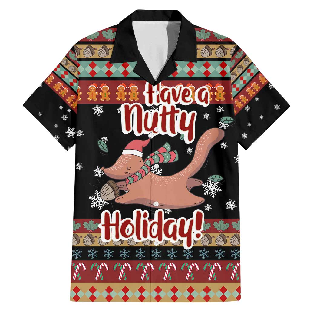 Have A Nutty Holiday Christmas Family Matching Mermaid Dress and Hawaiian Shirt Xmas Holiday Patterns - Wonder Print Shop