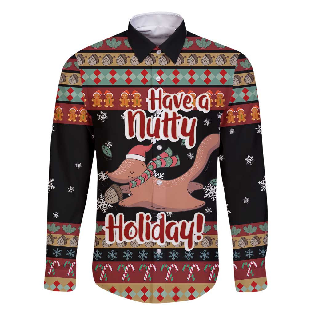 Have A Nutty Holiday Christmas Family Matching Mermaid Dress and Hawaiian Shirt Xmas Holiday Patterns - Wonder Print Shop