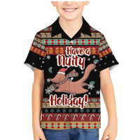 Have A Nutty Holiday Christmas Family Matching Mermaid Dress and Hawaiian Shirt Xmas Holiday Patterns - Wonder Print Shop