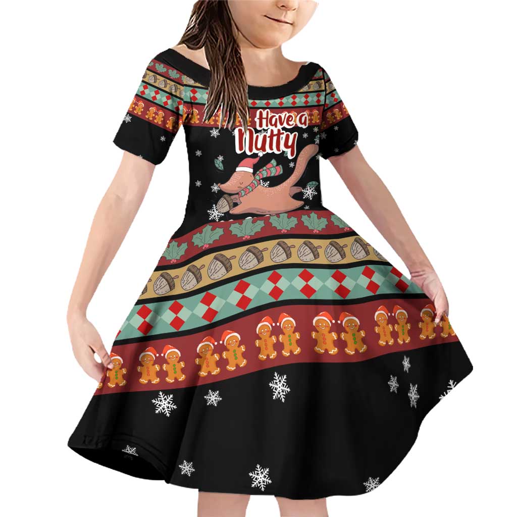 Have A Nutty Holiday Christmas Family Matching Off Shoulder Short Dress and Hawaiian Shirt Xmas Holiday Patterns - Wonder Print Shop